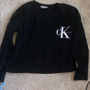 NWOT Calvin Klein black crew neck